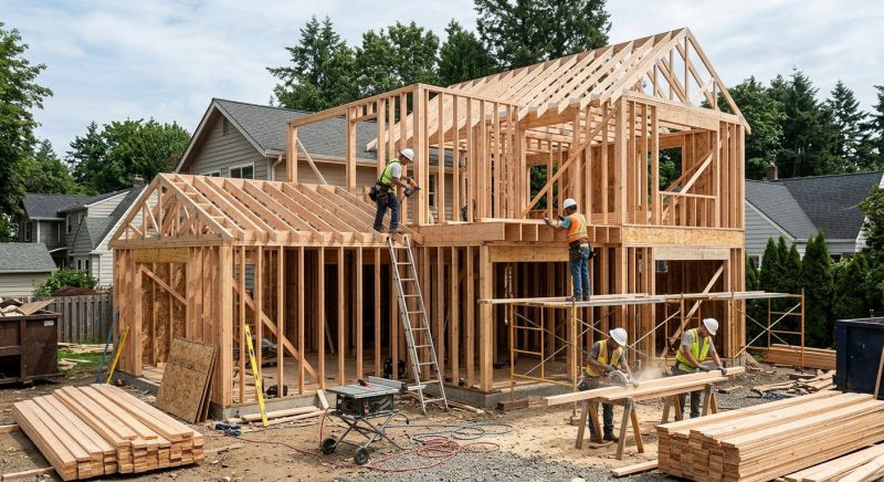 Structure Framing in Kansas City, KS